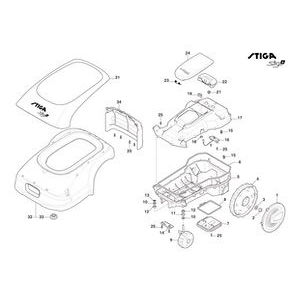 Колеса, Кузов для Stiga Stig-A 1500 (2022) # 2R7102028/ST1 Колеса, Кузов для Stiga Stig-A 1500 (2022) # 2R7102028/ST1