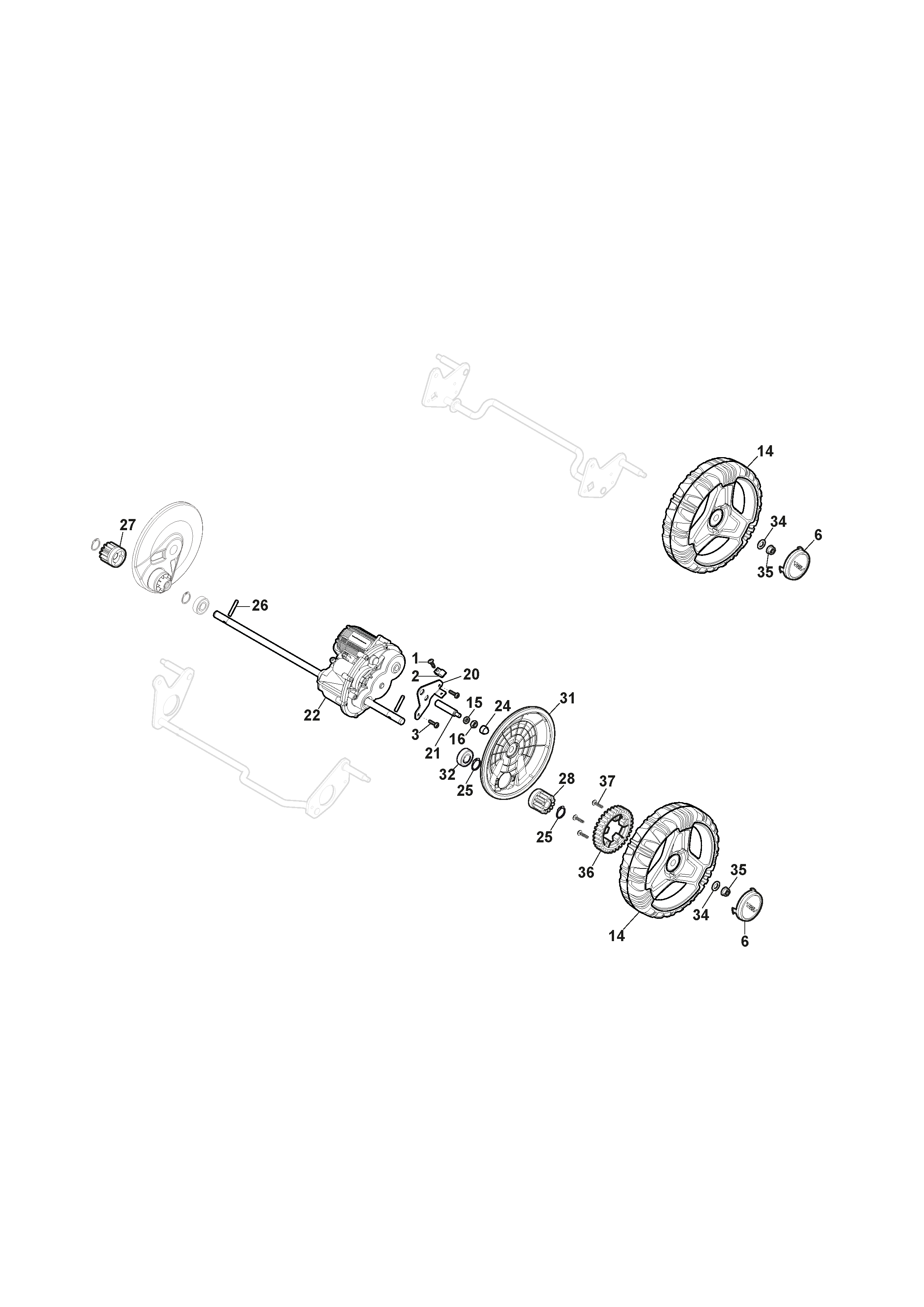 Трансмиссия и колеса для MULTICLIP PRO 50 SX DAE (2020) # 291502108/ST2 - цена в Москве, купить запчасти Стига в интернет-магазине «Премиум инструмент»