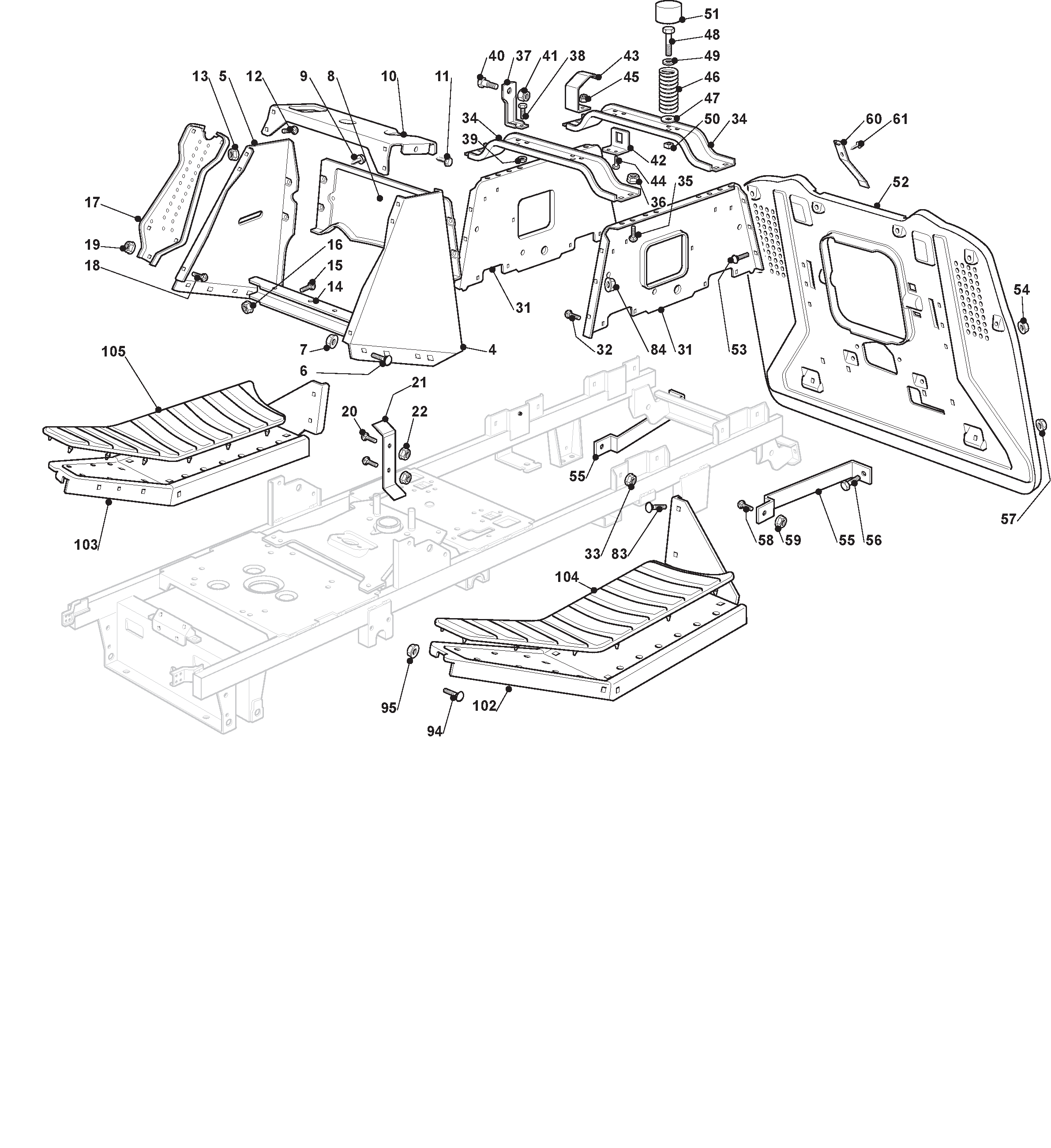 Шасси для ESTATE 5092 HW (2021) # 2T0450481/ST1 - цена в Москве, купить запчасти Стига в интернет-магазине «Премиум инструмент»