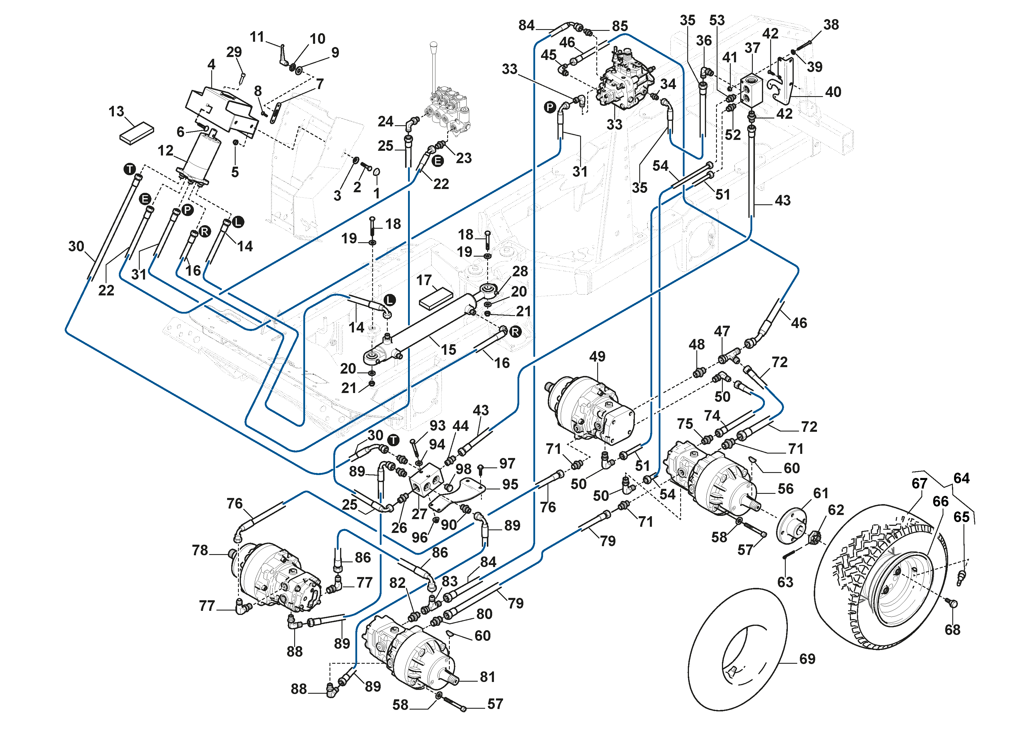 Wheels Engines для райдеров Stiga Titan 740 D, артикул: 13-7460-11 - цена в Москве, купить запчасти Стига в интернет-магазине «Премиум инструмент»