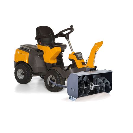 Райдер Stiga Park Pro 740 IOX с гидравлическим роторным снегоуборщиком Райдер Stiga Park Pro 740 IOX с гидравлическим роторным снегоуборщиком